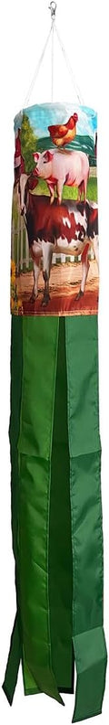 Briarwood Lane Summer Farm Friends Windsock Wind Twister 40x6 for Summer Wind Spinner