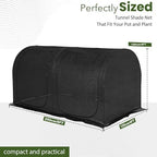 large tunnel 8.2'x4' sunshade cloth gardening net,easy set shown in use