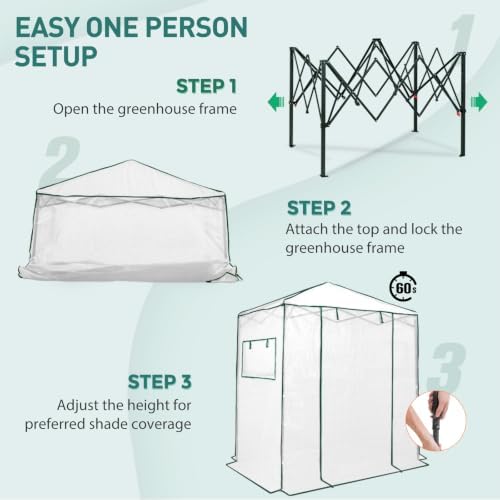 eagle peak 6x4 easy setup small pop up, side view