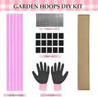garden hoops 120pcs, sunwuk greenhouse hoops for 1-3.5ft shown in use