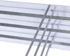galvanized raised garden bed 6x3x1ft 2-pack, side view
