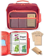 seed storage organizer bag, seed envelopes binder, homesteading, main product view