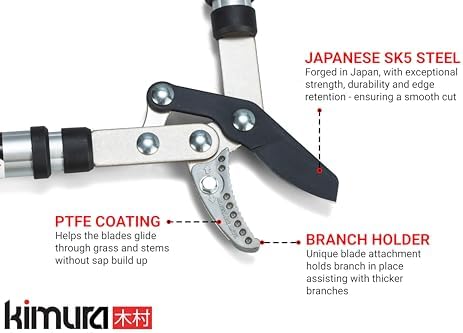 kimura® pro heavy duty garden loppers - 25-37" shown in use