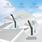 veikou 6' x 10' greenhouse, double-wall polycarbonate green, close-up detail