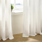 twodrapes natural pinch pleated linen curtains 96 inches, view 9