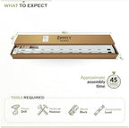 zippity washington picket fence panels, white vinyl diy on a desk or shelf