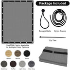 artpuch pergola shade cover with grommets 8x10 ft, package contents