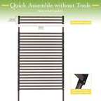 outdoor metal privacy fence screen 35 x 59, package contents