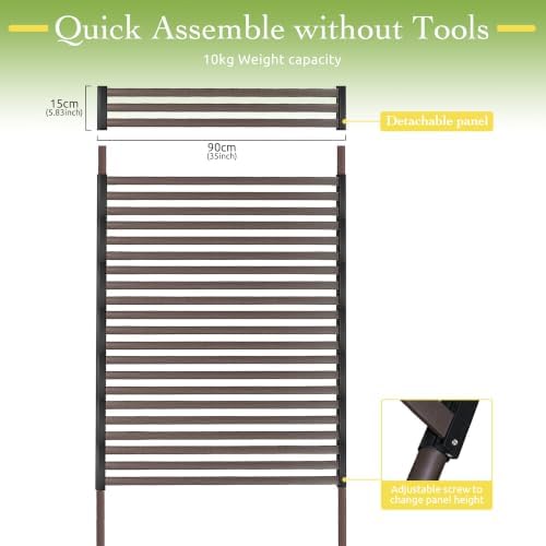 outdoor metal privacy fence screen 35 x 59, package contents