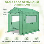 eagle peak 8x6 pop up walk in greenhouse, close-up detail