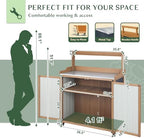 outdoor storage cabinet with 4 wheels and handle, side view