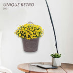 ganazono wall hanging flowerpot 4-pack 6.69x5.51x12.59in iron art, view 9