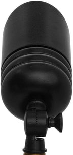 VOLT Fat Boy 12V Brass Outdoor Spotlight (Black) for Low Voltage Landscape Lighting of Yard, Lawn, Garden, Patio, Trees & House