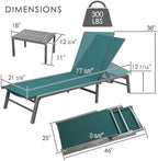 kozyard 3-pieces patio lounge set, aluminum frame, assemble-free shown in use