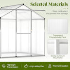 happygrill greenhouse, 6 x 6 x 6.5 ft, close-up detail