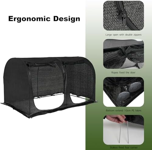 large tunnel 8.2'x4' sunshade cloth gardening net,easy set, package contents