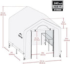 shelterlogic 6' x 8' x 6.5' growit greenhouse shown in use