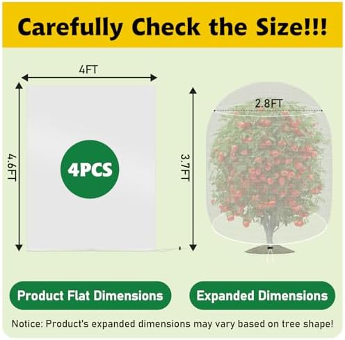 evoio 4 pcs garden plant fruit tree bird, package contents
