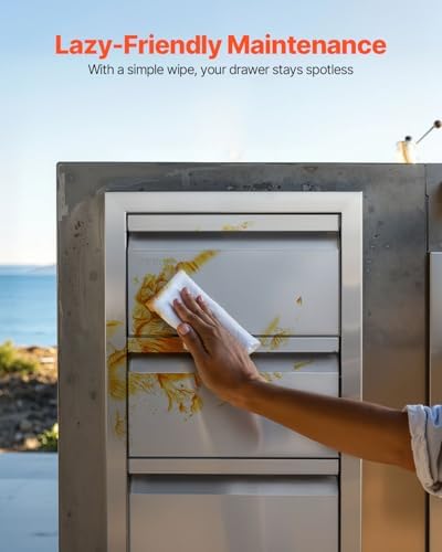 vevor outdoor kitchen drawers 14.7"w x 25.4"h x, view 9