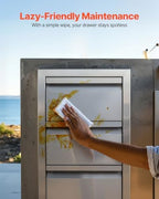 vevor outdoor kitchen drawers 14.7"w x 25.4"h x, view 9