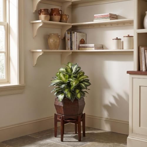 nearly natural 24 in artificial golden dieffenbachia plant, side view