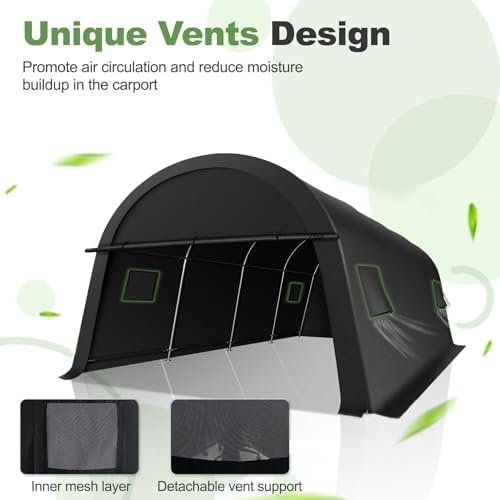 cobizi carport 20x20 heavy duty 2 car carport on a desk or shelf