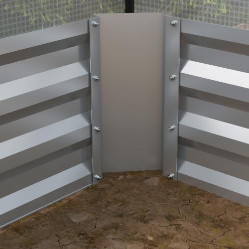 outsunny 8.6 x 3 x 1ft metal planter, view 9