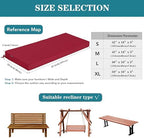 outdoor bench cushion waterproof 42 x 18 x showing dimensions