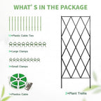 docred 39.4" h cucumber trellis, 2 pack foldable, package contents