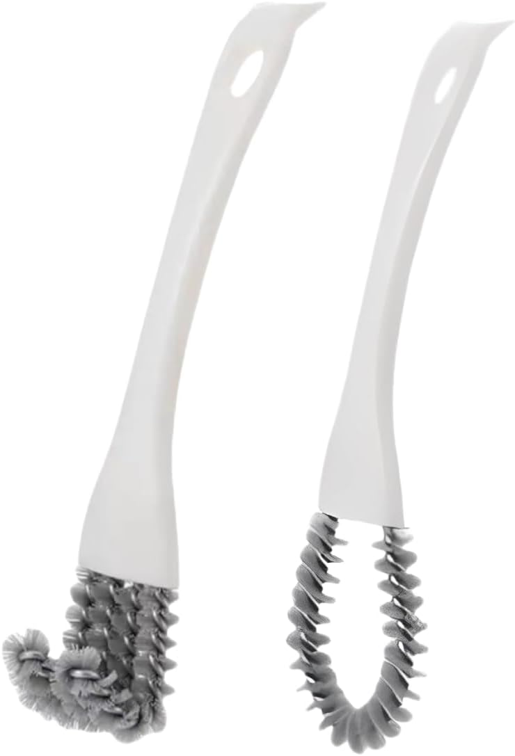2 Pack Oven, Stove & BBQ Cleaning Brush Set with Scraper Heads, for BBQ Grates, Kitchen Crevices, Oven Racks and Bird Cage Dead Corner Gap Brush