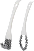 2 Pack Oven, Stove & BBQ Cleaning Brush Set with Scraper Heads, for BBQ Grates, Kitchen Crevices, Oven Racks and Bird Cage Dead Corner Gap Brush