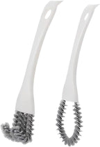 2 Pack Oven, Stove & BBQ Cleaning Brush Set with Scraper Heads, for BBQ Grates, Kitchen Crevices, Oven Racks and Bird Cage Dead Corner Gap Brush