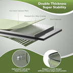 winpull raised garden bed kit, 4x2x1 ft galvanized, close-up detail
