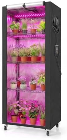 indoor greenhouse with grow light - 5 tier, main product view