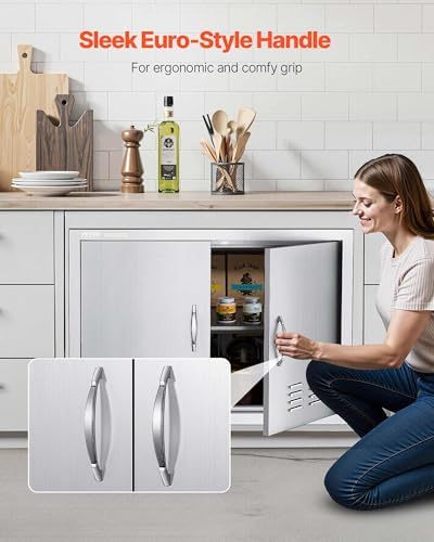 vevor outdoor kitchen doors 30w x 21h inch, view 9