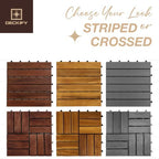acacia interlocking deck tiles outdoor waterproof all weather, view 12