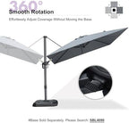 purple leaf umbrella with base & cover 9', view 9