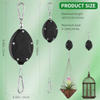 heavy duty plant pulley, retractable plant hanger with shown in use