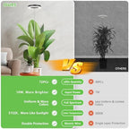 LBW Grow Lights for Indoor Plants, 6.3" Full Spectrum Grow Light, 72 LEDs | 10.4"-59” Height Adjustable Plant Light, 4 Brightness Levels, 4/8/12H Auto Timer, Ideal for Large Tall Plants, Black