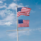 allegiance american flags for outside 3x5 ft, made, front angle view