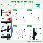 71" x 71" cucumber trellis for raised bed, package contents