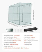vevor crop cage, 7.8 x 3.9 x 5.9 on a desk or shelf