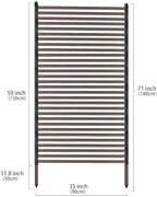 twira outdoor privacy screen 35" x 71", privacy shown in use