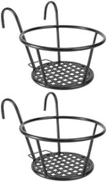 doitool 2pcs over the rail flower pot holder, main product view