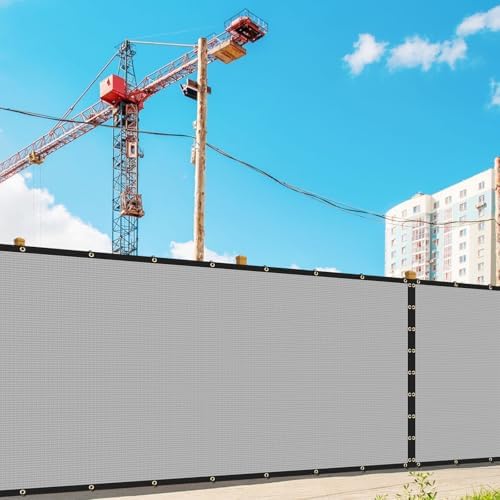 7' x 16' custom size gray privacy screen, package contents