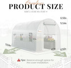 king bird premium 10x7x7ft greenhouse for outdoors, galvanized shown in use