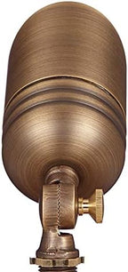 VOLT 12V Fat Boy Outdoor Spotlight (Bronze) & 5W 3000K MR16 LED Bulb | Solid Brass, 400 Lumens of Modern White Light, Low Voltage, Ideal for Uplighting of Yard, Garden, Trees & House