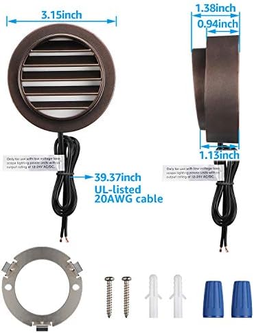 leonlite 6-pack low voltage led deck lights 3000k on a desk or shelf
