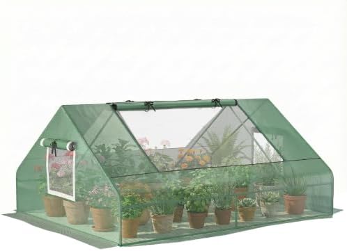 outsunny 71" x 55" x 32" mini greenhouse, main product view