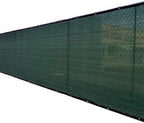8'x50' 8ft tall 3rd gen olive green fence shown in use